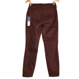 NYDJ Not Your Daughter Jeans Maroon Red Pants Size 00